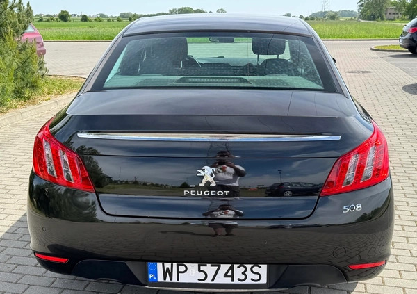 Peugeot 508 cena 29900 przebieg: 215250, rok produkcji 2013 z Płock małe 596